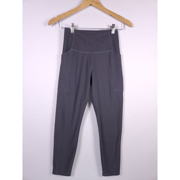 Girlfriend Collective S Compressive High-Rise Leggings, Charcoal Gray Color - Picture 3 of 15